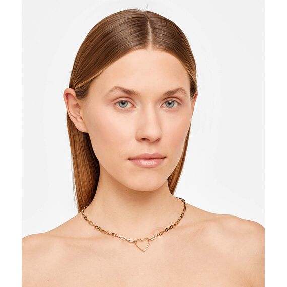 LIEBESKIND Berlin Damen-Collier Edelstahl (gold)