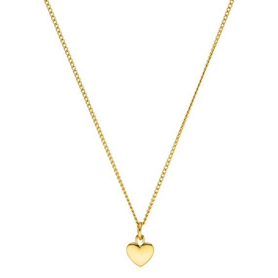Purelei Heart Charm Kette Damen (Gold) – Halskette Damen aus langlebigem Edelstahl – Wasserfeste Kette – 50-55 cm Länge verstellbar – Halskette für deinen individuellen Look
