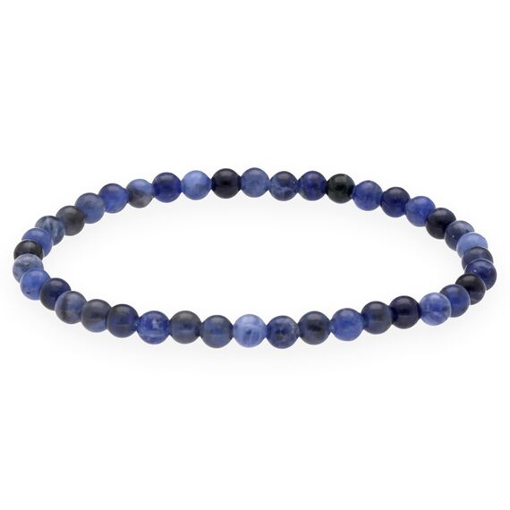 Lebensquelle Plus Mini Kugelarmband | 4mm | Hochwertiges Edelsteinarmband (Sodalith)