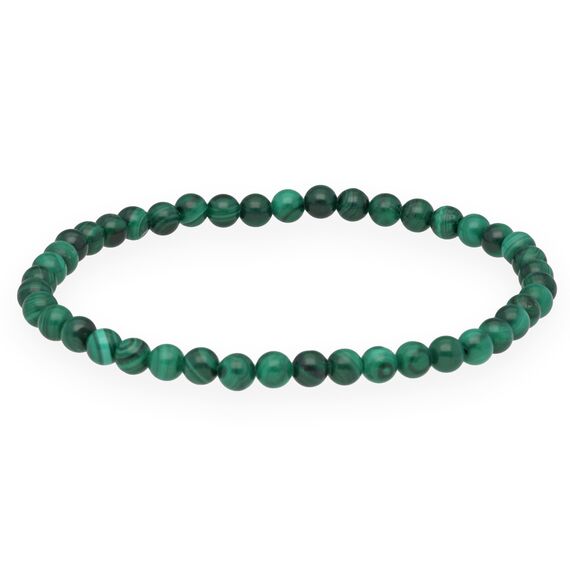 Lebensquelle Plus Mini Kugelarmband | 4mm | Hochwertiges Edelsteinarmband (Malachit)