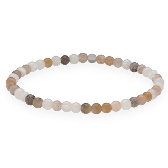 Lebensquelle Plus Mini Kugelarmband | 4mm | Hochwertiges Edelsteinarmband (Mondstein)