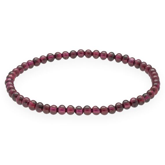 Lebensquelle Plus Mini Kugelarmband | Hochwertiges Edelsteinarmband (Granat)