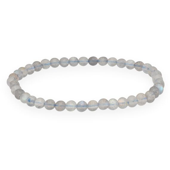 Lebensquelle Plus Mini Kugelarmband | 4mm | Hochwertiges Edelsteinarmband (Labradorit)