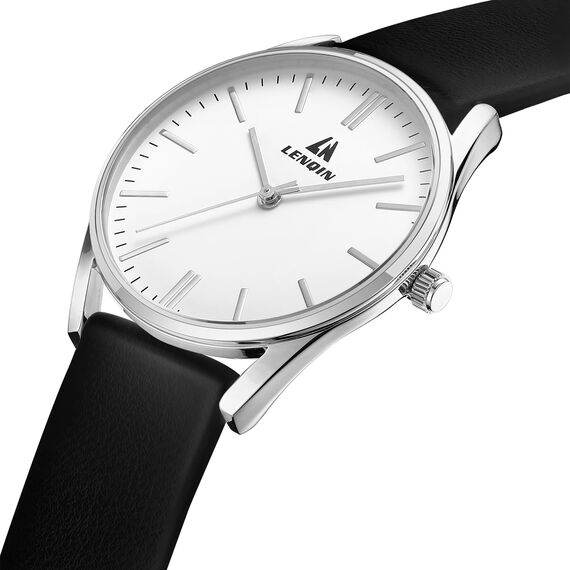 LN LENQIN Uhr Damen Armbanduhr Damen Uhr mit Großen Ziffern Analog Quarzuhr für Frauen mit Lederband