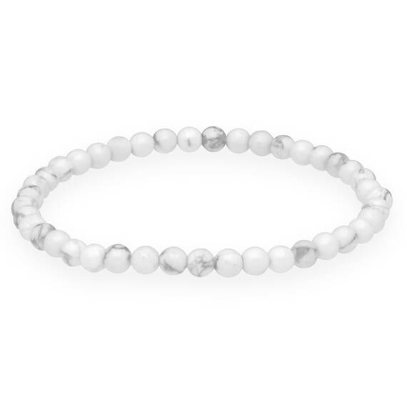 Lebensquelle Plus Mini Kugelarmband | 4mm | Hochwertiges Edelsteinarmband (Magnesit)