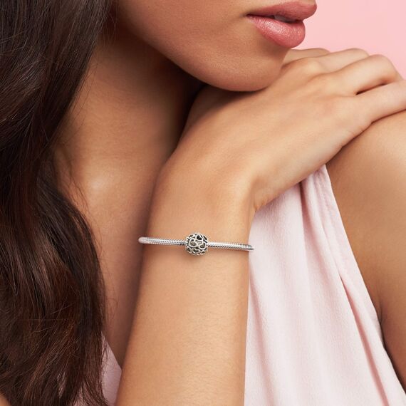 PANDORA All Over-Herzen Charm Sterling-Silber 11 x 11 x 10,7 mm (T/H/B)