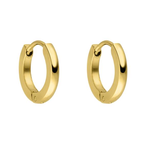 Purelei Ike Ohrringe (Gold) – Damenohrringe aus langlebigem Edelstahl – Wasserfeste Ohrringe Damen – 1,4 cm Durchmesser – Modeschmuck für deinen individuellen Look