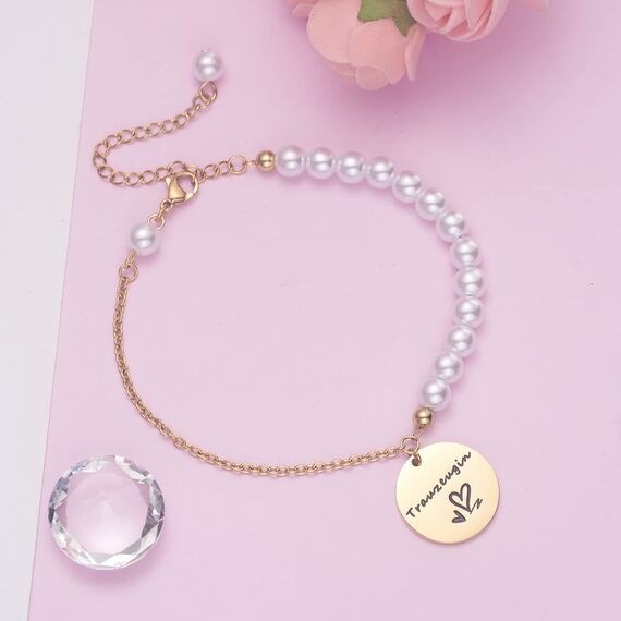 Trauzeugin Geschenke Perlen Armbänder Hochzeit Geschenk für Brautjungfer Schmuck Armband