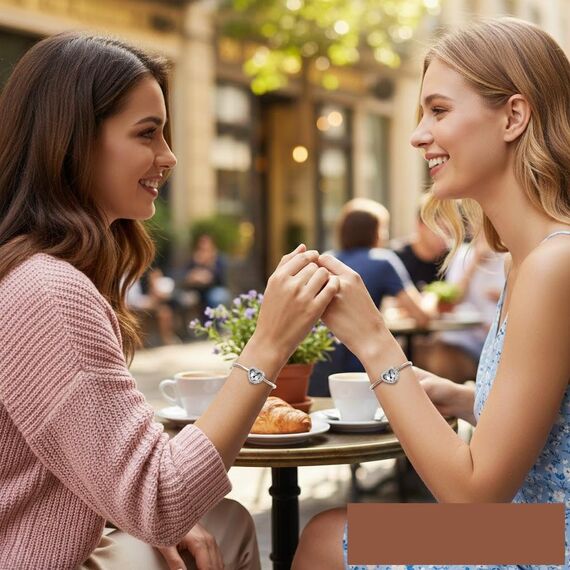 Geschenke für Frauen Anhänger Charm aus 925er Sterlingsilber, Herzform mit Händen, Liebes-Anhänger, kompatibel mit Pandora-Armband, Schmuckgeschenk