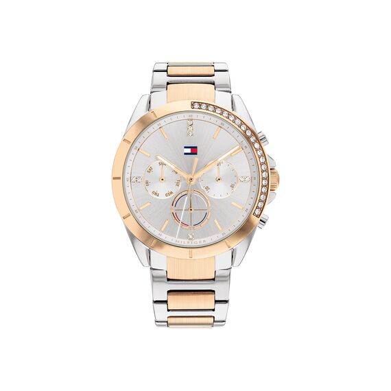 Tommy Hilfiger Multi Zifferblatt Quarz Uhr für Damen mit Edelstahlarmband - Erhältlich aus Gold oder Silber