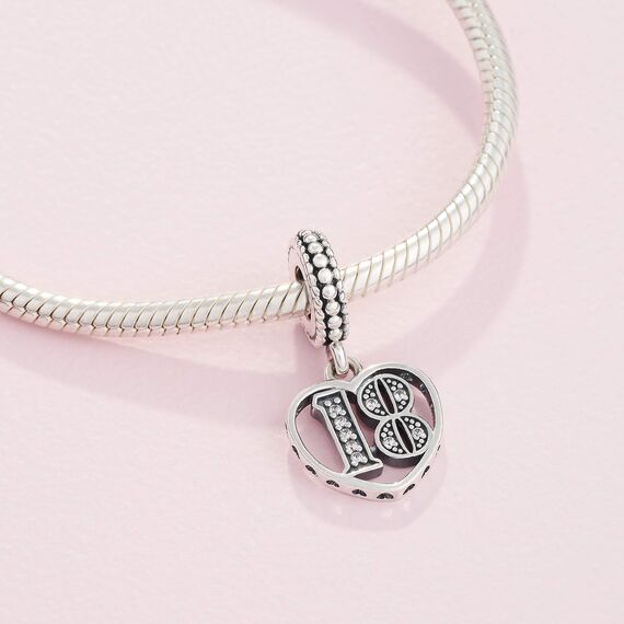PANDORA Damen-Bead Charms 925 Sterlingsilber 797262CZ