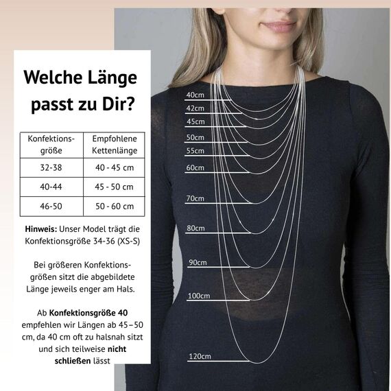 MATERIA Schmuck feine 925 Silber Panzerkette 1mm - Damen Halskette silber in 40-120 cm verfügbar K32-55cm