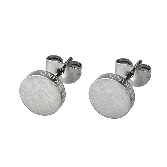 LIEBESKIND Damen-Ohrstecker Edelstahl mattiert, LJ-0049-E-07, Silber, One Size
