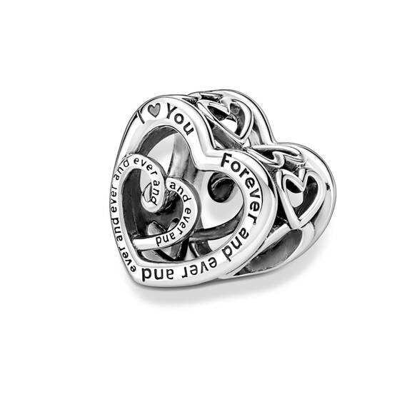 Pandora Charm Herz "MOM" Silber 790800C00