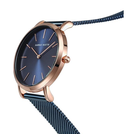 HANNAH MARTIN Damen Uhren Analog Quarz Edelstahl Wasserdicht Mesh Ultradünne