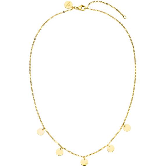 Purelei Kalea Kette Damen (Gold) – Halskette Damen aus langlebigem Edelstahl – Wasserfeste Kette mit Anhänger – 40-45 cm Länge verstellbar – Halskette für deinen individuellen Look