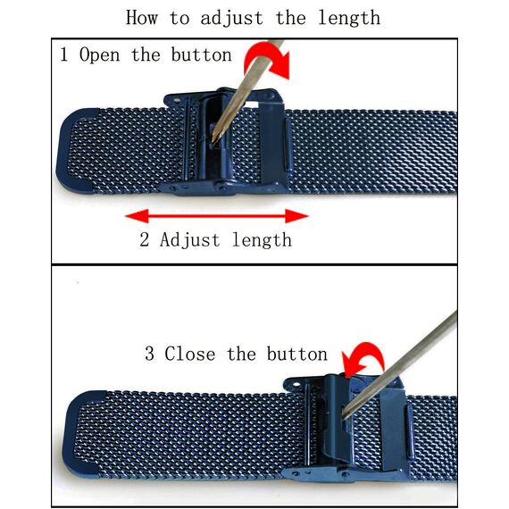 HANNAH MARTIN Damen Uhren Analog Quarz Edelstahl Wasserdicht Mesh Ultradünne