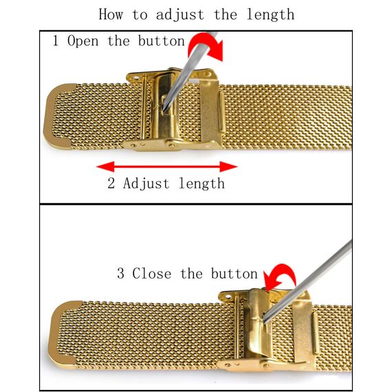 Hannah Martin Damen Uhren Analog Quarz Edelstahl Wasserdicht Mesh Ultradünne