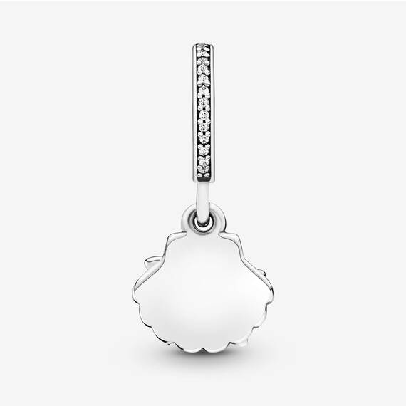 PANDORA Moments Seestern & Muschel Charm-Anhänger Sterling Silber, Cubic Zirconia 792076CZF