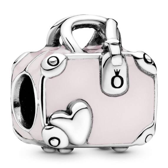 PANDORA Charm "Rosa Reisetasche" Koffer 798063EN124