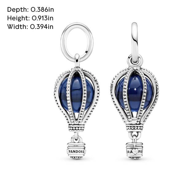 PANDORA Charm Anhänger "Blauer Heißluftballon" 798064NMB