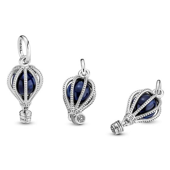 PANDORA Charm Anhänger "Blauer Heißluftballon" 798064NMB