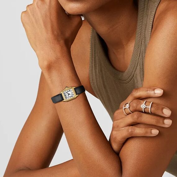 CHEETAH Armbanduhr Damen Kleine Analoge Quarz Uhr Damen mit Vintage-Lederarmband, Rechteckiges Gehäuse, Römisches Zifferblatt, Digitale wasserdichte Armbanduhr für Frauen und Mädchen