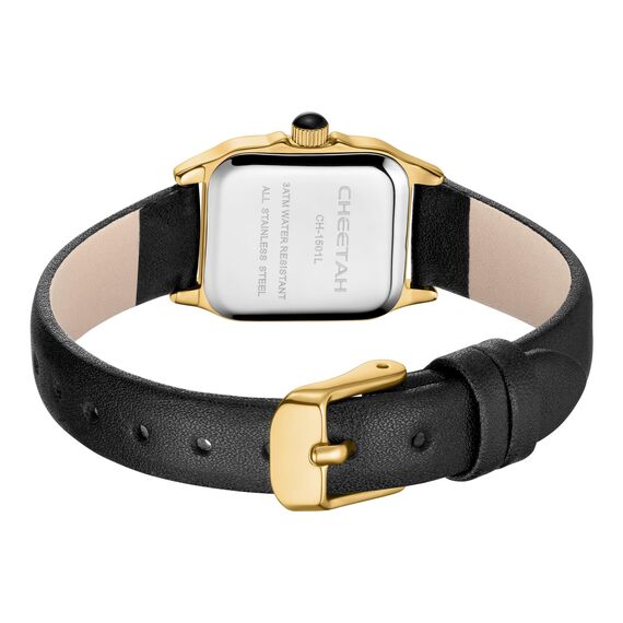 CHEETAH Armbanduhr Damen Kleine Analoge Quarz Uhr Damen mit Vintage-Lederarmband, Rechteckiges Gehäuse, Römisches Zifferblatt, Digitale wasserdichte Armbanduhr für Frauen und Mädchen