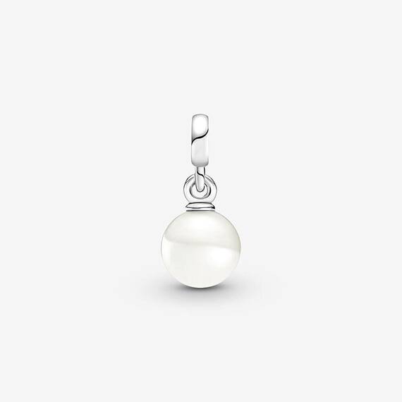 PANDORA ME Charm Anhänger "Gesicht auf Perle" silber, Süßwasserzuchtperle 799678C01