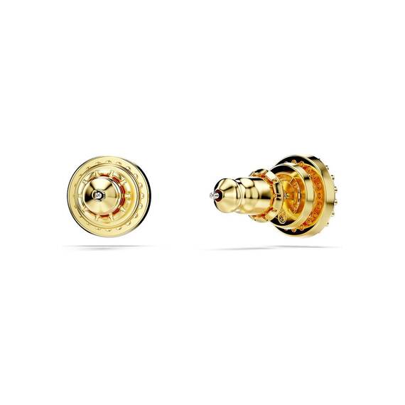 Swarovski Una Angelic Ohrstecker, Vergoldete Ohrringe mit Strahlenden Swarovski Kristallen im Rundschliff