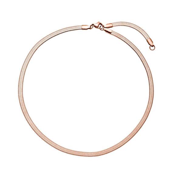 Purelei I'lalo Choker (Roségold) – Elegante Kette aus 18K vergoldetem Edelstahl – Verstellbare Länge 35/40 cm – Schmuck inspiriert von Hawaii – Designed in Germany