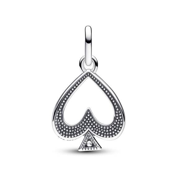 PANDORA ME Pik Medaillon-Charm aus Sterling Silber mit Cubik Zirkonia, Kompatibel ME und Moments Armbändern, 793078C01