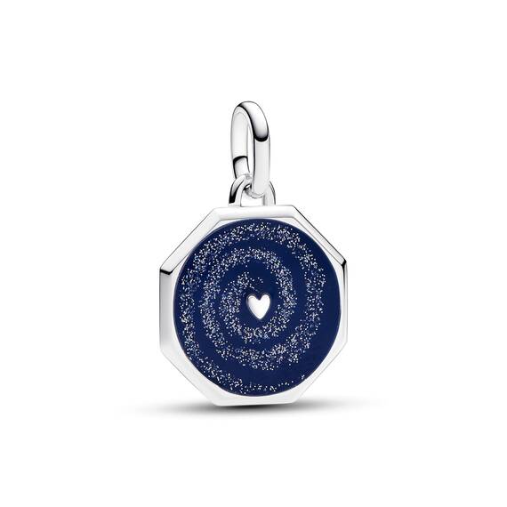 PANDORA ME Galaxie Herz Medaillon-Charm aus Sterling Silber, Kompatibel ME und Moments Armbändern, 793040C01