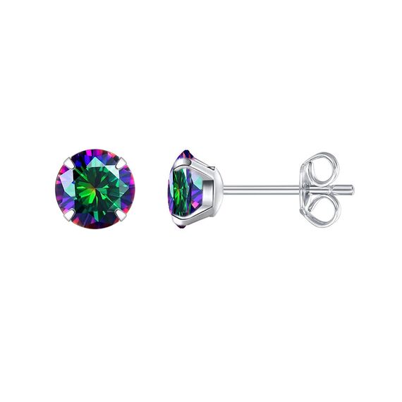 Limerencia Titan Ohrstecker für Damen Herren, G23 Implantat Ohrringe Hypoallergen Titan, Nickelfrei Medizinische Ohrstecker, 5MM CZ Ohrringe für empfindliche Ohren Mode Damenschmuck