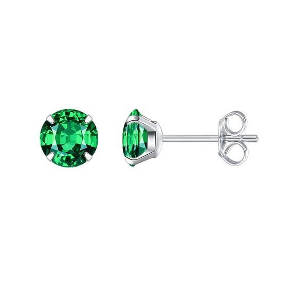 Limerencia Titan Ohrstecker für Damen Herren, G23 Implantat Ohrringe Hypoallergen Titan, Nickelfrei Medizinische Ohrstecker, 5 MM CZ Ohrringe für empfindliche Ohren Mode Damenschmuck