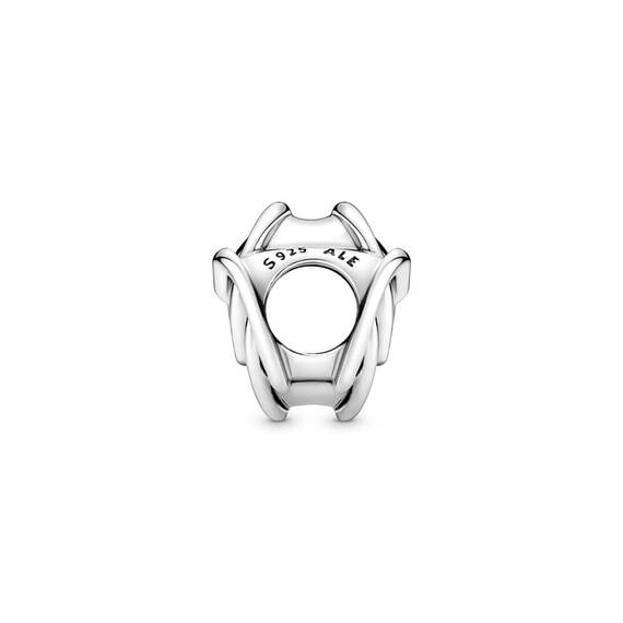 Pandora Charm "Always Together" Verschlungene Herzen Silber 791507C00