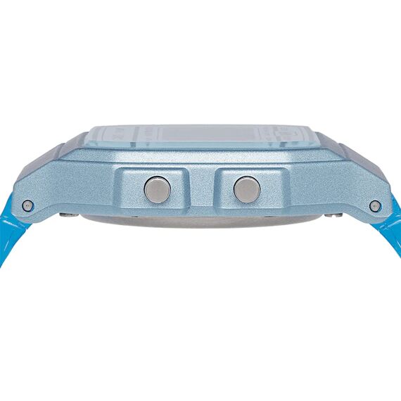 Casio Damen Digital Quarz Uhr mit Resin Armband F-91WS-2EF, Blau