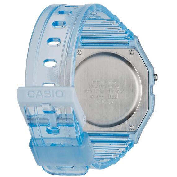 Casio Damen Digital Quarz Uhr mit Resin Armband F-91WS-2EF, Blau