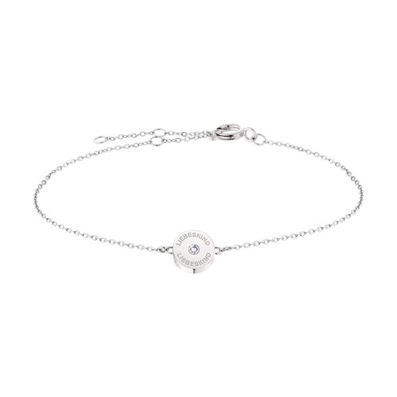 LIEBESKIND BERLIN Armband mit Zirkoniastein aus Edelstahl LJ-0550-B-20