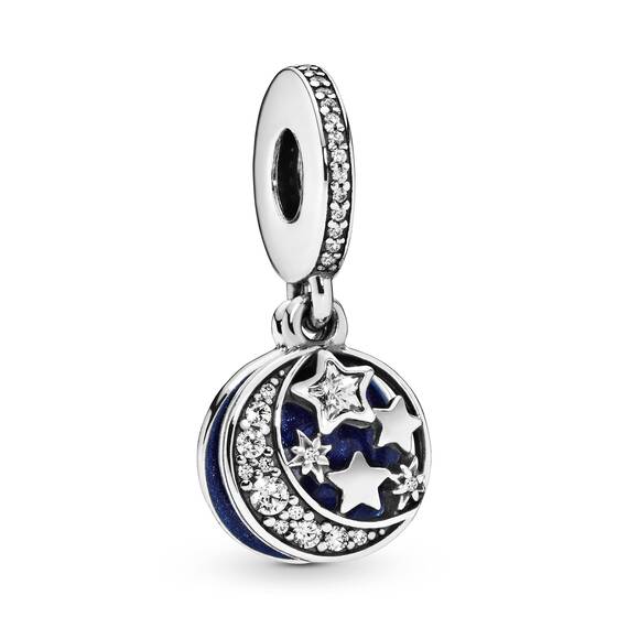 PANDORA Charm Silber Anhänger "Vintage Nachthimmel" 791993CZ