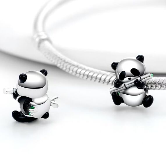 HappyStar Silber 925 Charms Anhänger für Armbänder,Combination Dangle Anhänger Bead Charms für Damen Kompatibel mit Pandora Europäischen Armbändern und Halskette （Mit Spacer Beads