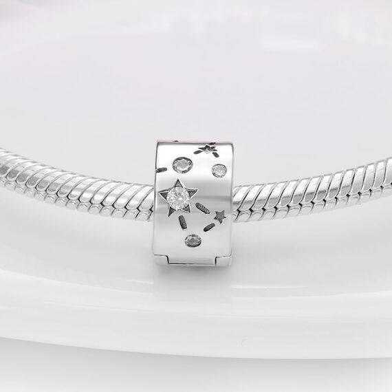 HappyStar Silber 925 Charms Anhänger für Armbänder, Combination Dangle Anhänger Bead Charms für Damen Kompatibel mit Pandora Europäischen Armbändern und Halskette （Mit Spacer Beads