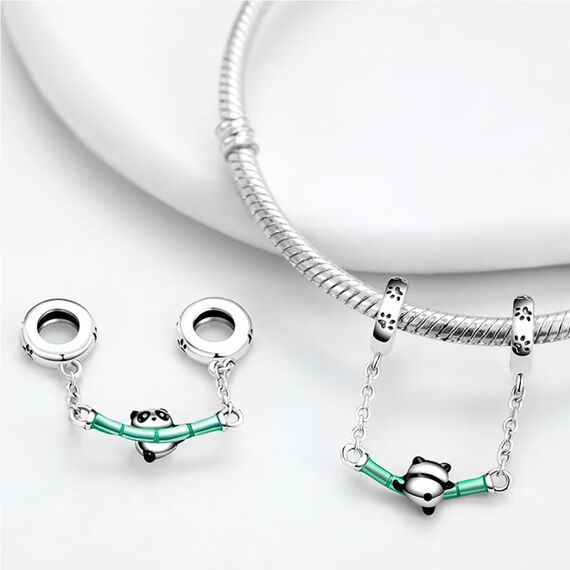 HappyStar Silber 925 Charms Anhänger für Armbänder,Combination Dangle Anhänger Bead Charms für Damen Kompatibel mit Pandora Europäischen Armbändern und Halskette （Mit Spacer Beads