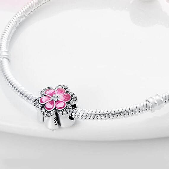 HappyStar Silber 925 Charms Anhänger für Armbänder,Combination Dangle Anhänger Bead Charms für Damen Kompatibel mit Pandora Europäischen Armbändern und Halskette （Mit Spacer Beads