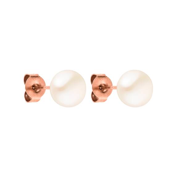 Purelei Pearl Ohrringe (Roségold) – Damenohrringe aus langlebigem Edelstahl – Wasserfeste Ohrringe Damen – 1,56 cm Durchmesser – Modeschmuck für deinen individuellen Look