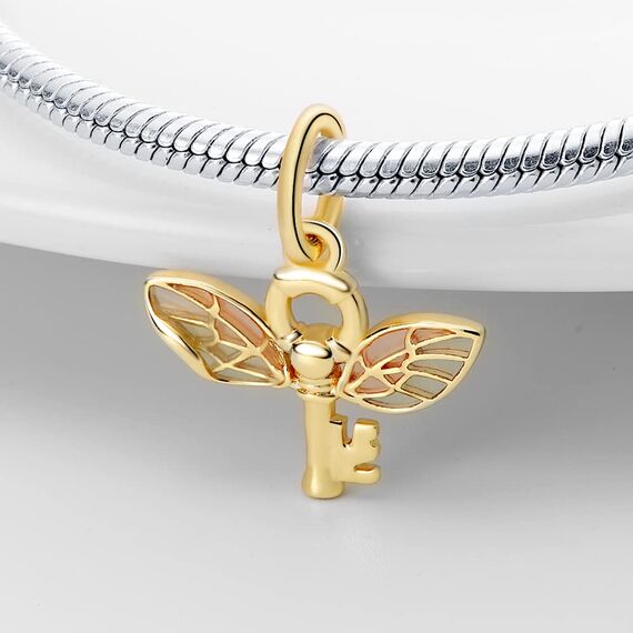 HappyStar Silber 925 Charms Anhänger für Armbänder, Combination Dangle Anhänger Bead Charms für Damen Kompatibel mit Pandora Europäischen Armbändern und Halskette （Mit Spacer Beads