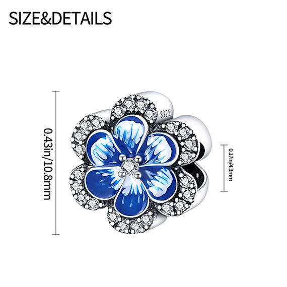 HappyStar Silber 925 Charms Anhänger für Armbänder,Combination Dangle Anhänger Bead Charms für Damen Kompatibel mit Pandora Europäischen Armbändern und Halskette （Mit Spacer Beads