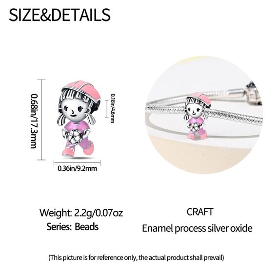 HappyStar Silber 925 Charms Anhänger für Armbänder,Combination Dangle Anhänger Bead Charms für Damen Kompatibel mit Pandora Europäischen Armbändern und Halskette （Mit Spacer Beads