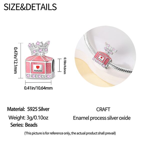 HappyStar Silber 925 Charms Anhänger für Armbänder, Combination Dangle Anhänger Bead Charms für Damen Kompatibel mit Pandora Europäischen Armbändern und Halskette （Mit Spacer Beads