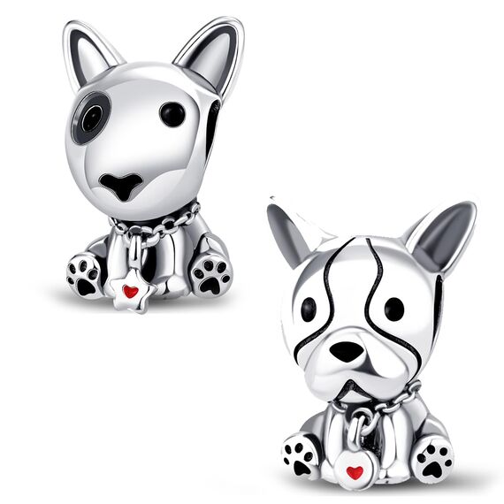 HappyStar Silber 925 Charms Anhänger für Armbänder, Combination Dangle Anhänger Bead Charms für Damen Kompatibel mit Pandora Europäischen Armbändern und Halskette （Mit Spacer Beads